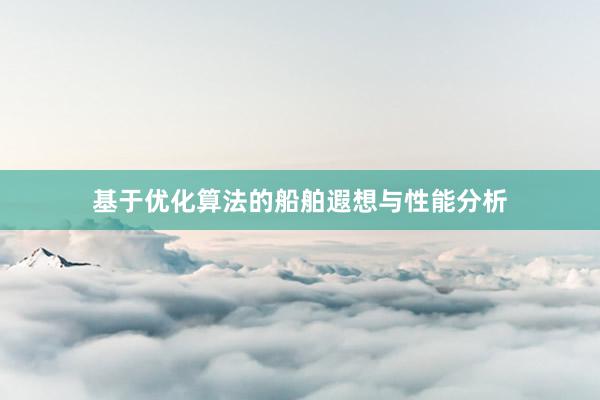 基于优化算法的船舶遐想与性能分析